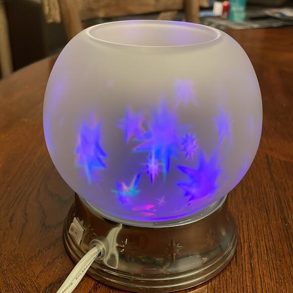 PartyLIte Electric Scentlight Tealight Rotating Star Globe - Picture 6 of 6